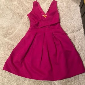 Halston Heritage pink dress
